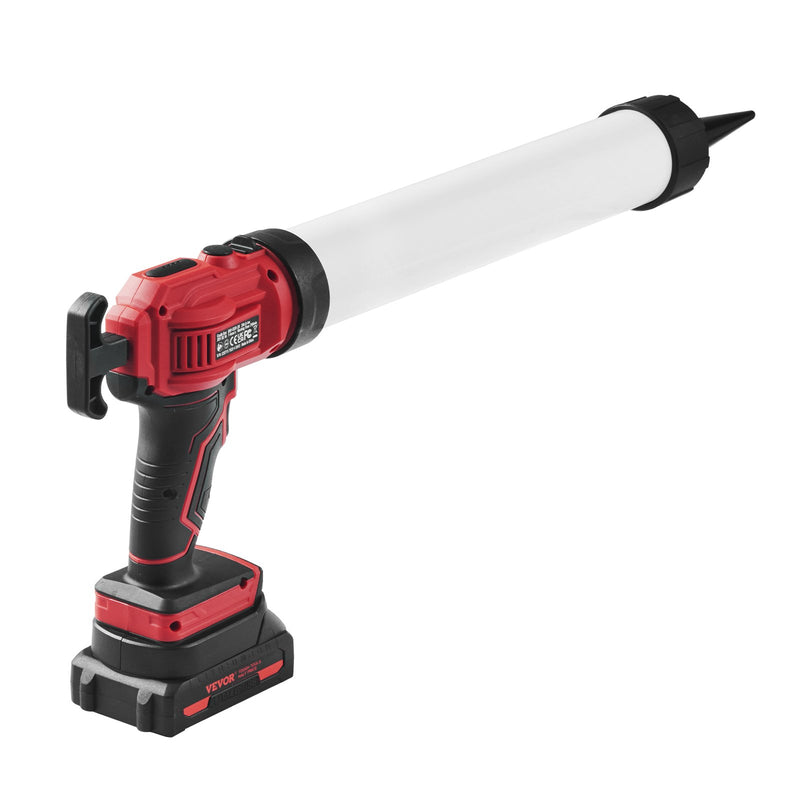 VEVOR bezvadu akumulatora hermētiķa pistole 20 V, 600 ml, ar 4 regulējamiem ātrumiem