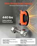 VEVOR elektriskais vakuuma piesūceknis 203 mm, stikla un flīžu pacēlājs ar digitālo displeju vakuuma jaudai un akumulatora līmenim, maksimālā celtspēja 200 kg, piemērots flīzēm un granītam, 1 gab.