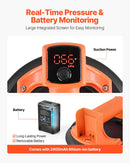 VEVOR elektriskais vakuuma piesūceknis 203 mm, stikla un flīžu pacēlājs ar digitālo displeju vakuuma jaudai un akumulatora līmenim, maksimālā celtspēja 200 kg, piemērots flīzēm un granītam, 1 gab.