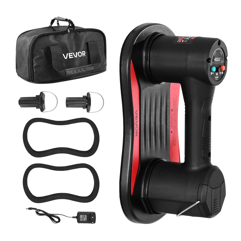 VEVOR elektriskais vakuuma piesūceknis, maksimālā celtspēja 170 kg, stikla pacēlājs ar digitālo displeju, lieljaudas piesūcekņa instruments flīžu, granīta, koka, bruģa, ģipškartona un logu celšanai