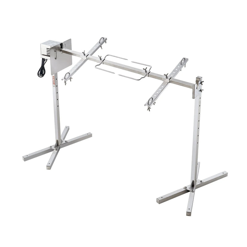 VEVOR 116,8 cm elektrisks BBQ rotējošais grila komplekts, nerūsējošā tērauda grils, cūkai vai jēram līdz 40,8 kg