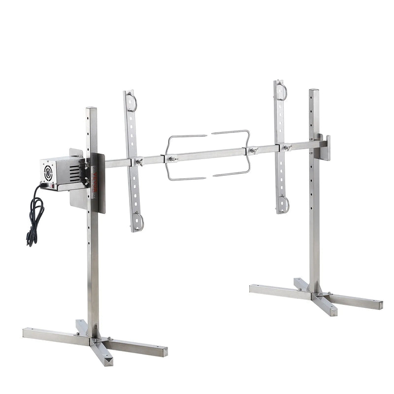 VEVOR 116,8 cm elektrisks BBQ rotējošais grila komplekts, nerūsējošā tērauda grils, cūkai vai jēram līdz 40,8 kg