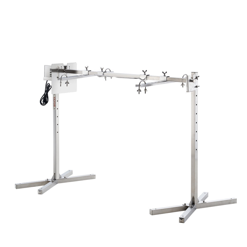 VEVOR 116 cm Elektriskais BBQ Rotējošais Grils, Nerūsējošā Tērauda, 60 kg Cūkgaļai un Aitai