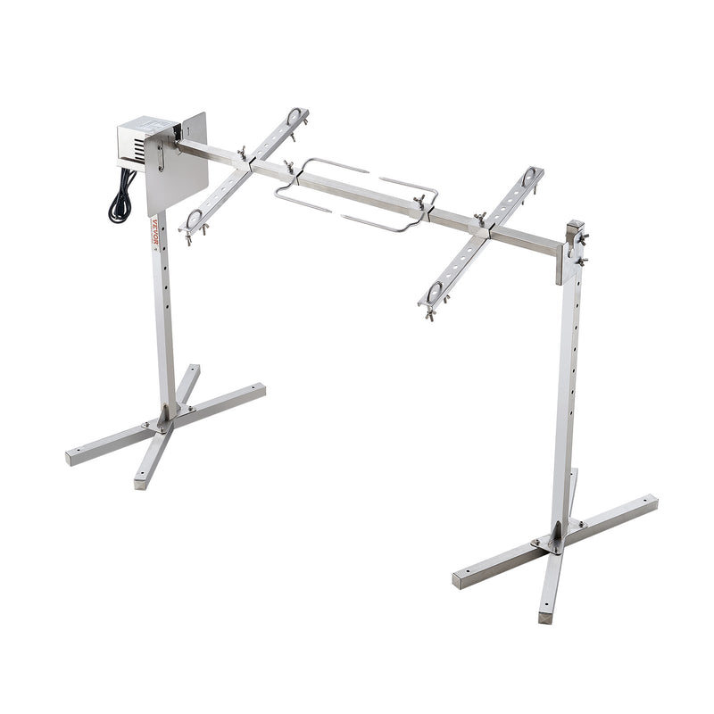 VEVOR 116 cm Elektriskais BBQ Rotējošais Grils, Nerūsējošā Tērauda, 60 kg Cūkgaļai un Aitai