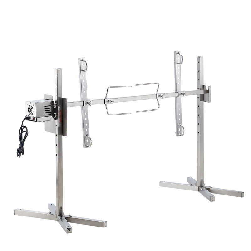 VEVOR 116 cm Elektriskais BBQ Rotējošais Grils, Nerūsējošā Tērauda, 60 kg Cūkgaļai un Aitai