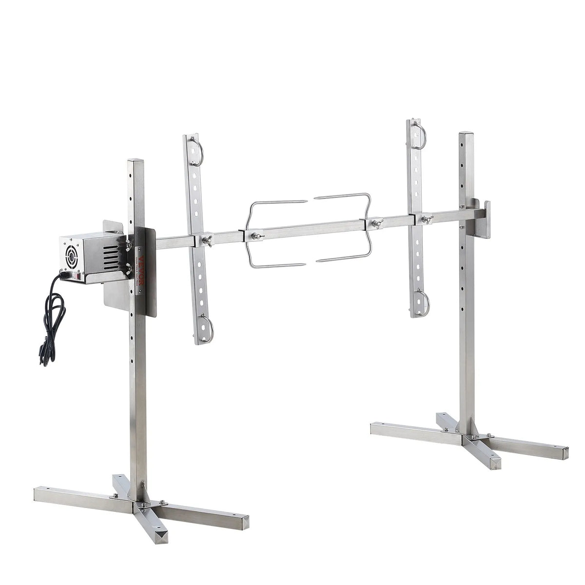 VEVOR 116.8 cm Electric BBQ Rotisserie Grill Kit, Stainless Steel Grill, for Pig or Lamb up to 59.9 kg