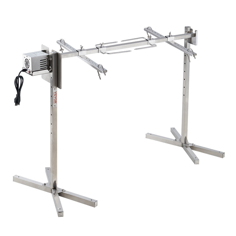 VEVOR 116 cm Elektriskais BBQ Rotējošais Grils, Nerūsējošā Tērauda, 60 kg Cūkgaļai un Aitai