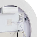 VEVOR LED vannas istabas spogulis, 60 cm apaļš LED sienas spogulis ar priekšējo un aizmugurējo apgaismojumu, pretaizsvīšanas funkciju un atmiņu, bezpakāpju 3 krāsu temperatūras regulējams apgaismojums