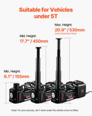 Elektriskais auto domkrats 5 t komplekts ar elektrisko triecienatslēgu