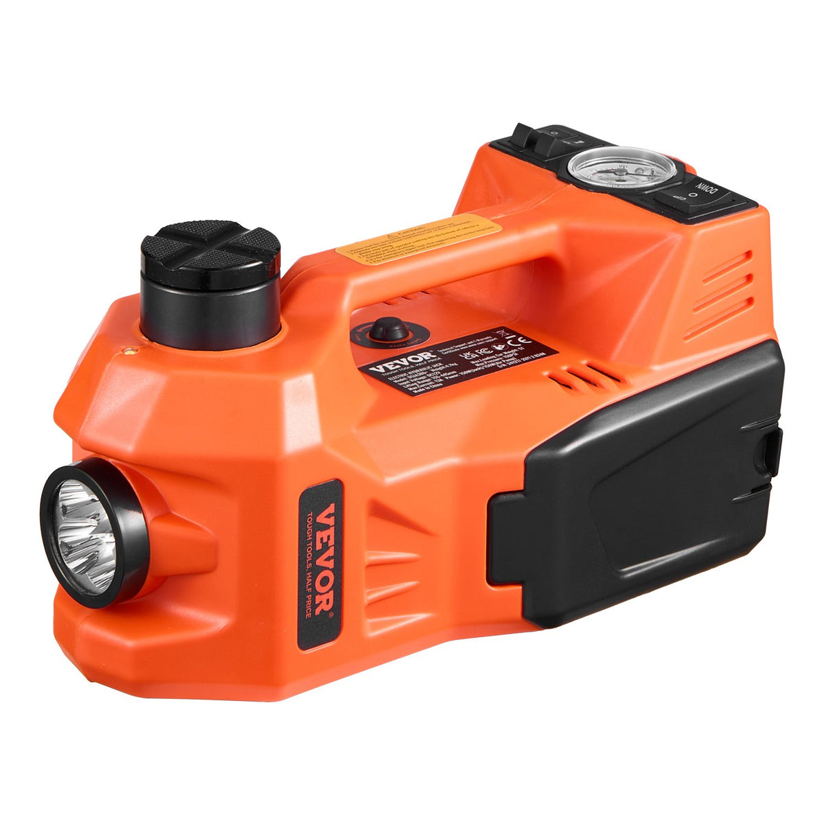 VEVOR Adjustable Electric Car Jack 5 Tonnes, Kit with Hammer