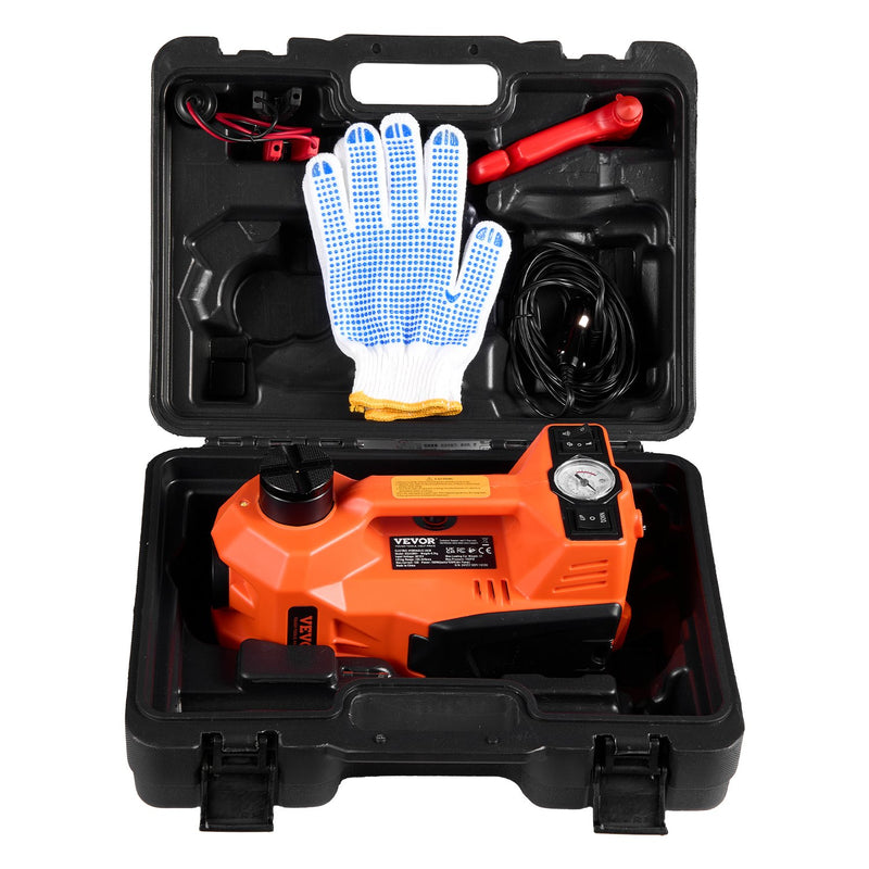 VEVOR Regulējams elektriskais automašīnas domkrats 5 tonnas, komplekts ar āmuru