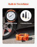 VEVOR Elektriskais automašīnas domkrats 5 tonnas, komplekts ar elektrisko triecienatslēgu