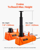 Elektriskais auto domkrats 15 t portatīvs komplekts ar LED apgaismojumu
