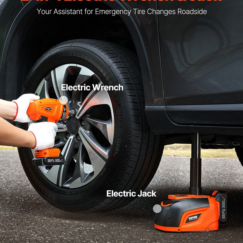 VEVOR Elektriskais automašīnas domkrats 5 tonnas Portatīvais komplekts ar tālvadības pulti