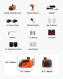 VEVOR Elektriskais automašīnas domkrats 5 tonnas Portatīvais komplekts ar tālvadības pulti