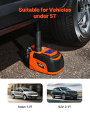 VEVOR elektriskais auto domkrats, 5 t, regulējams elektriskais šķērveida domkrats ar LED apgaismojumu un tālvadības pulti, pārnēsājams komplekts vieglajām automašīnām, apvidus auto un kravas transportlīdzekļiem