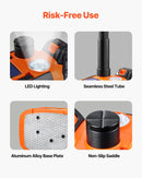 VEVOR elektriskais auto domkrats, 5 t, regulējams elektriskais šķērveida domkrats ar LED apgaismojumu un tālvadības pulti, pārnēsājams komplekts vieglajām automašīnām, apvidus auto un kravas transportlīdzekļiem