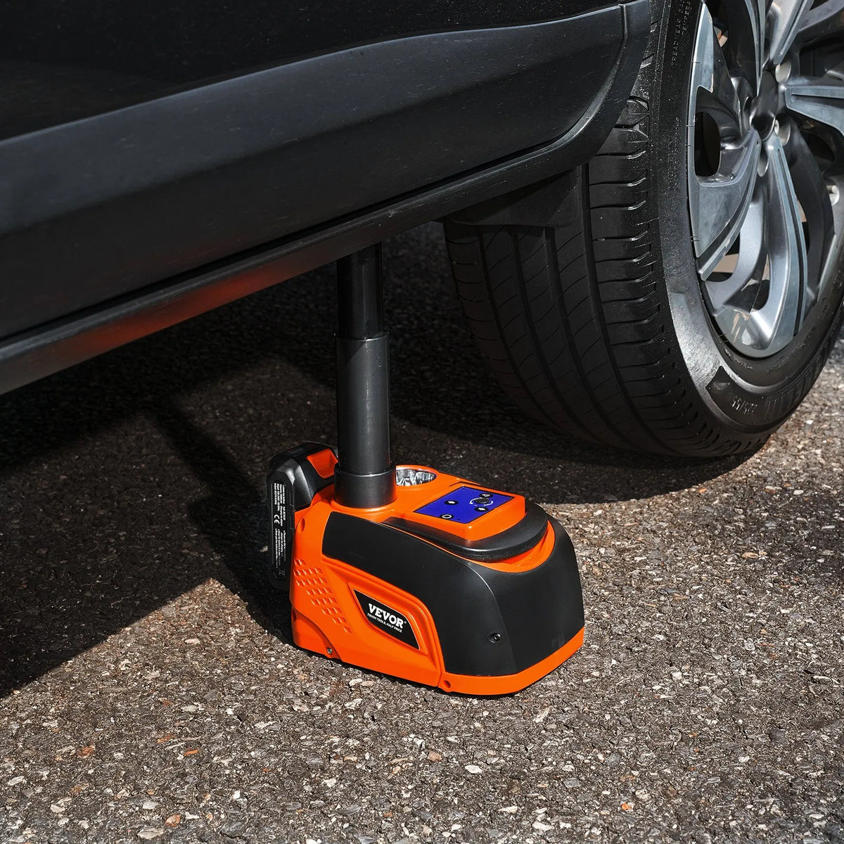 VEVOR Electric Car Jack, 5 Tonne, Adjustable Electric Scissor Jack with LED Light and Remote Control, Portable Kit for Sedans, SUVs and Trucks