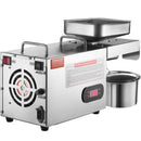 VEVOR elektriskā eļļas spiede, 850W, nerūsējošais tērauds, regulējama temperatūra 0-300°C, karstās presēšanas iekārta riekstiem, sezama, rapša un tējas sēklām