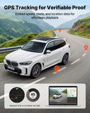 VEVOR auto videoreģistrators priekšējai un aizmugurējai kamerai 4K + 1080p, 32 GB karte komplektā, dubultkanālu kamera ar GPS, G - sensoru, 129°/125° skata leņķi, 80,8 mm ekrānu, ciklisko ierakstu un stāvvietas režīmu - ZEMLETES.LV