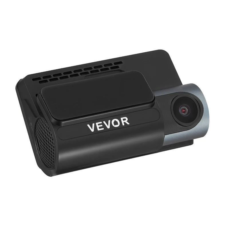 VEVOR auto videoreģistrators ar priekšējo un aizmugurējo kameru 4K + 1080p, WiFi lietotnes vadība, dubultkanālu kamera ar GPS, G - sensoru, 123°/125° skata leņķi, 76,2 mm ekrānu, ciklisko ierakstu un stāvvietas režīmu - ZEMLETES.LV