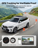 VEVOR auto videoreģistrators ar priekšējo un aizmugurējo kameru 4K + 1080p, WiFi lietotnes vadība, dubultkanālu kamera ar GPS, G - sensoru, 123°/125° skata leņķi, 76,2 mm ekrānu, ciklisko ierakstu un stāvvietas režīmu - ZEMLETES.LV