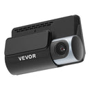 VEVOR auto videoreģistrators ar priekšējo un aizmugurējo kameru 4K + 1080p, WiFi lietotnes vadība, dubultkanālu kamera ar GPS, G - sensoru, 123°/125° skata leņķi, 76,2 mm ekrānu, ciklisko ierakstu un stāvvietas režīmu - ZEMLETES.LV