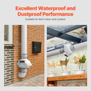 VEVOR 100-115 mm radona samazināšanas ventilaatorid, kluss, 440 m³/h, ūdensizturīgs inline kanāls