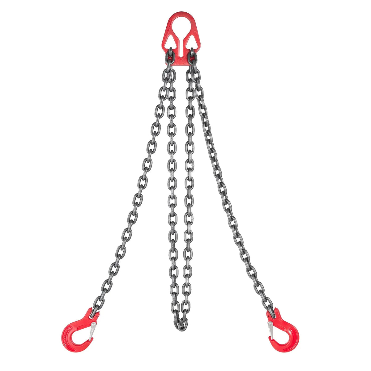 VEVOR Chain Sling, 8 mm × 3 m Lifting Chain with 2 Leg Grab Hooks, Durable G80 Alloy Steel Lifting Sling, 3.17 t Lifting Capacity, Adjustable for Engine Lifting, Load Securing and Towing