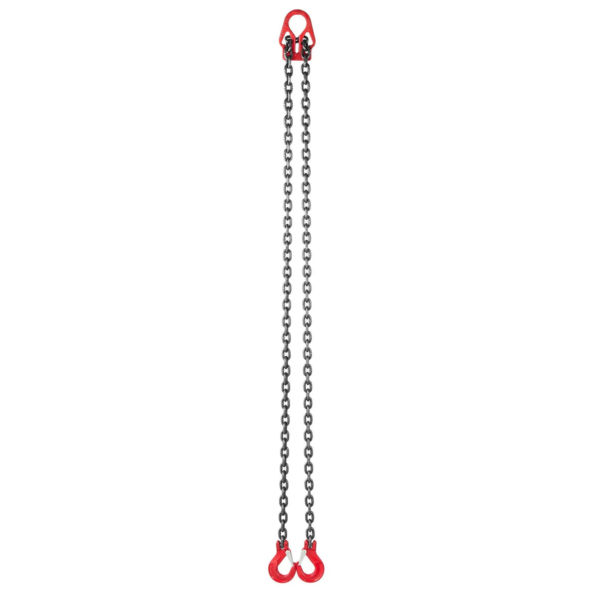 VEVOR Chain Sling, 8 mm × 3 m Lifting Chain with 2 Leg Grab Hooks, Durable G80 Alloy Steel Lifting Sling, 3.17 t Lifting Capacity, Adjustable for Engine Lifting, Load Securing and Towing