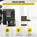 VEVOR 650W 220V siltumspiedes sašīna, kas aprīkota ar teflona pārklājumu, 25x30 cm, 2-in-1 sublimācijas preses iekārta, ar iebūvētu digitālo displeju, ksa ļauj precīzi regulēt temperatūru un laiku, nodrošinot kvalitatīvu apdruku bez kļūdām.