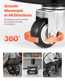 VEVOR mehāniķa krēsls, rullējošs darbnīcas krēsls, 136 kg kravnesība ar riteņiem un instrumentu paliktni