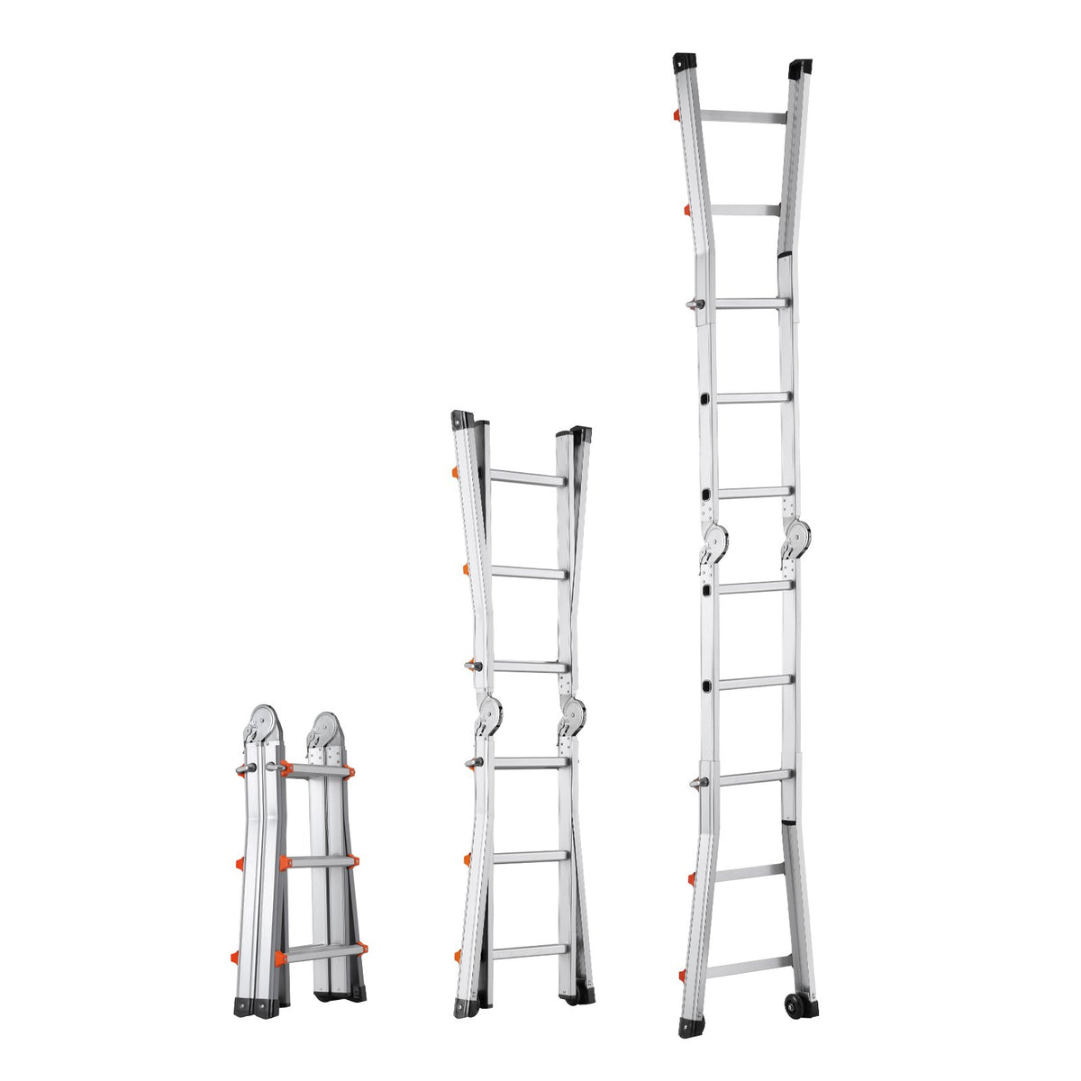 VEVOR Telescopic A-Frame Ladder, 3 m, Extendable, Multi-Purpose for Home Tasks, 150 kg Load Capacity