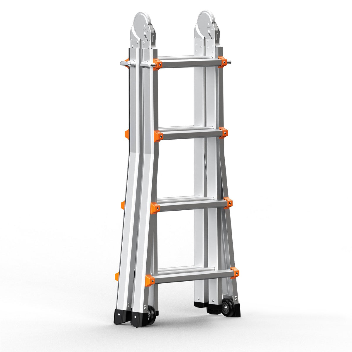 VEVOR Telescopic A-Frame Ladder, 4.6 m, Extendable, Multi-Purpose for Home Tasks, 150 kg Load Capacity