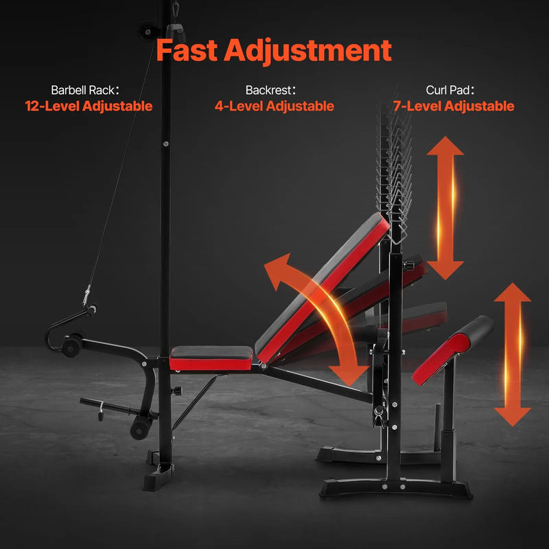 Regulējams treniņu sols vēdera preses un spēka vingrinājumiem mājas sporta zālei