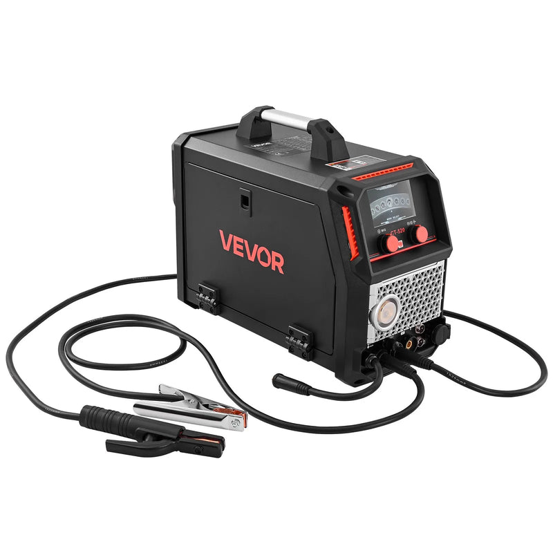 VEVOR 5-in-1 plazmas griezējs un metināšanas iekārta – CUT/TIG/Gāzes MIG/Flux MIG/MMA, 50 A bezkontakta plazmas griešanas iekārta un 200 A sinerģiskais metinātājs, 220 V alumīnija Pulse MIG metinātājs ar spolītes pistoles (Spool Gun) savietojamību