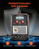 VEVOR 5-in-1 plazmas griezējs un metināšanas iekārta – CUT/TIG/Gāzes MIG/Flux MIG/MMA, 50 A bezkontakta plazmas griešanas iekārta un 200 A sinerģiskais metinātājs, 220 V alumīnija Pulse MIG metinātājs ar spolītes pistoles (Spool Gun) savietojamību