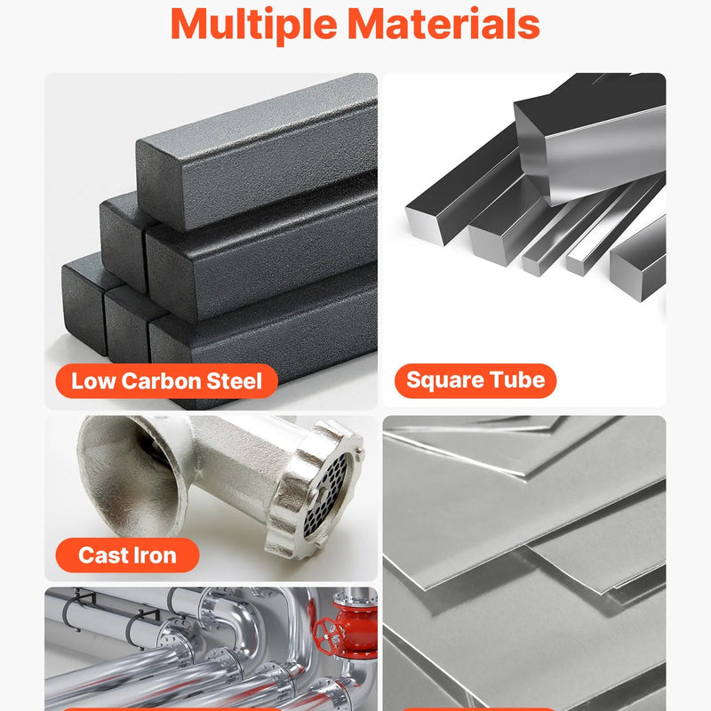 VEVOR 5-in-1 plazmas griezējs un metināšanas iekārta – CUT/TIG/Gāzes MIG/Flux MIG/MMA, 50 A bezkontakta plazmas griešanas iekārta un 200 A sinerģiskais metinātājs, 220 V alumīnija Pulse MIG metinātājs ar spolītes pistoles (Spool Gun) savietojamību