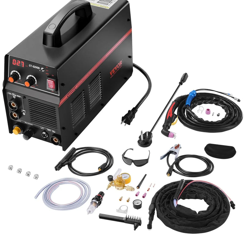 VEVOR 3-in-1 Plazmas griezējs un Metinātājs TIG/MMA, Kombinētais 110/220 V