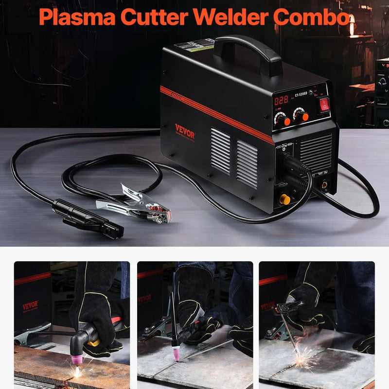 VEVOR 3-in-1 Plazmas griezējs un Metinātājs TIG/MMA, Kombinētais 110/220 V