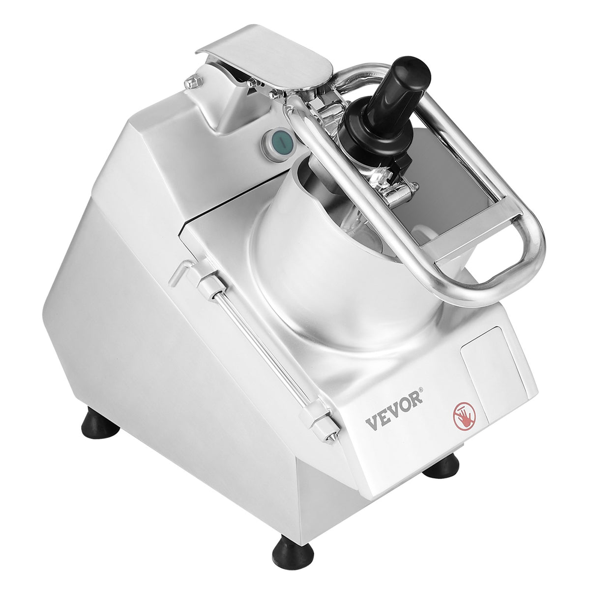 VEVOR Food Processor and Vegetable Cutter with 6 Blades, Stainless Steel, Commercial