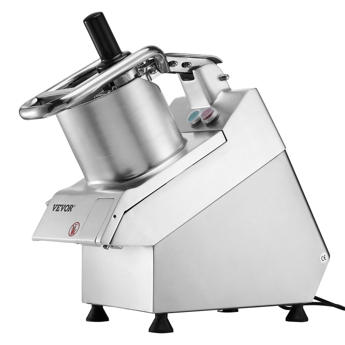 VEVOR Food Processor and Vegetable Cutter with 6 Blades, Stainless Steel, Commercial