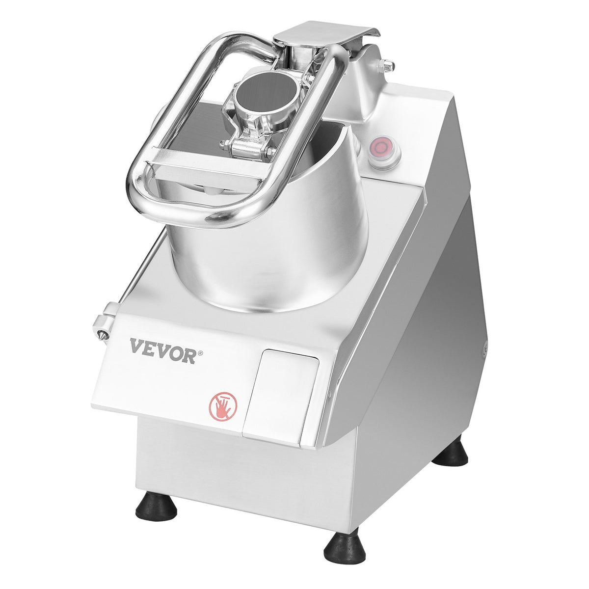 VEVOR Food Processor and Vegetable Cutter with 6 Blades, Stainless Steel, Commercial