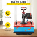 VEVOR 30x38 cm 10-in-1 termoprese, 1000 W daudzfunkcionāla termopreses iekārta ar 360° rotāciju, T-kreklu, krūžu, cepuru un pildspalvu sublimācijas prese