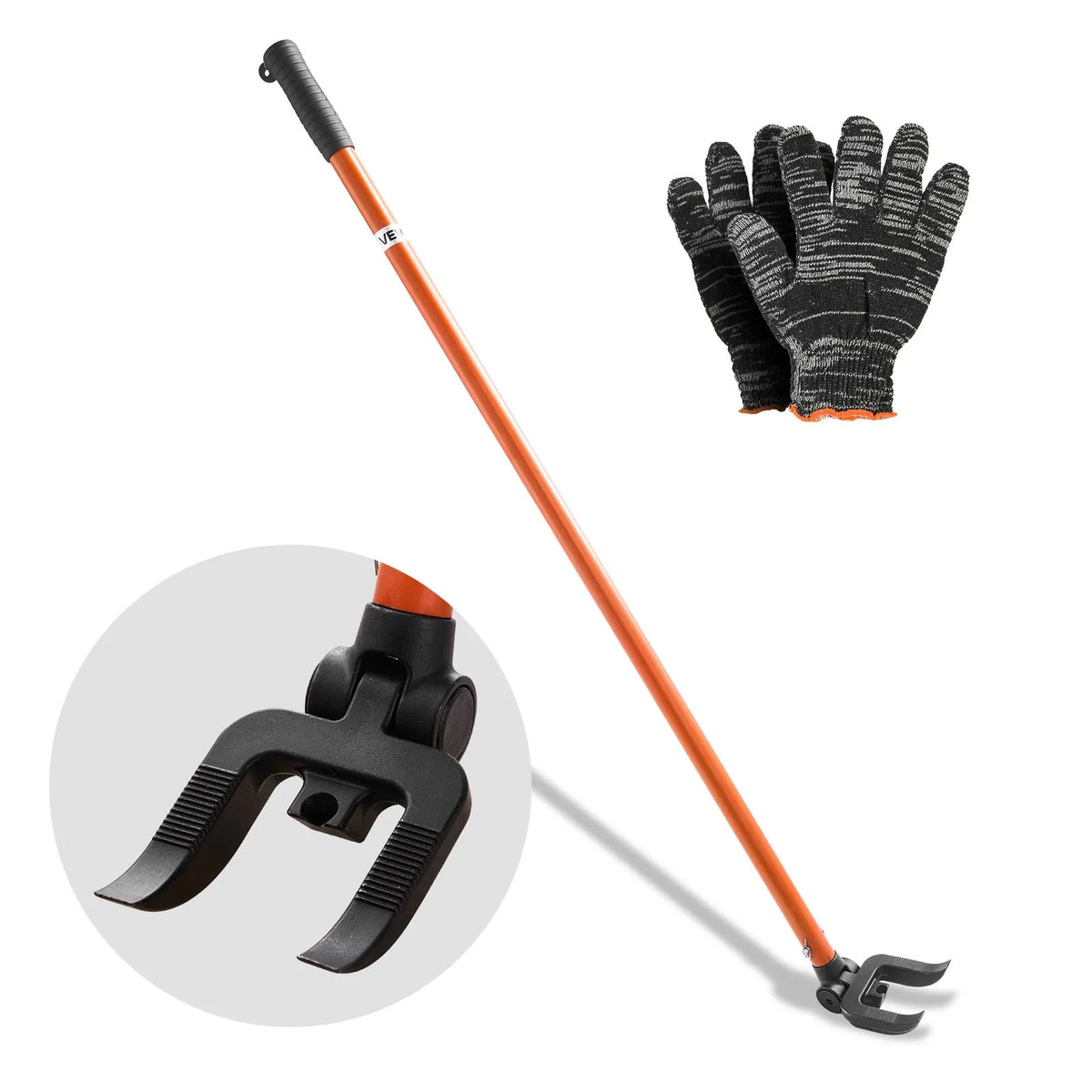 VEVOR Pallet Buster Demolition Tool, 1.1 m Carbon Steel Handle, 907 kg Load Capacity, Reinforced Instrument for Floor, Frame, Roof and Cladding Removal