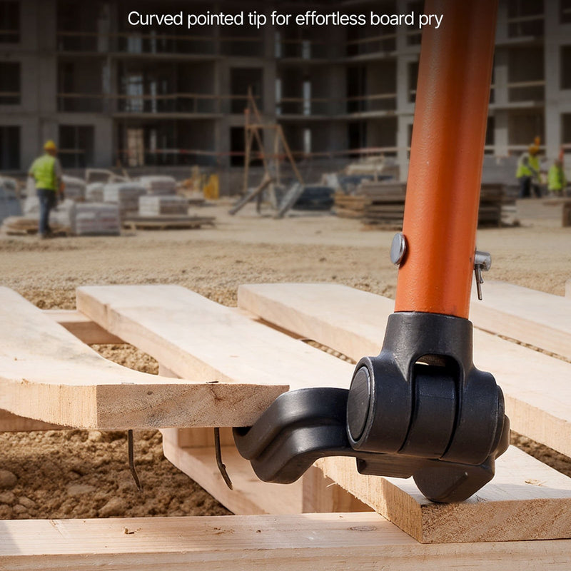 VEVOR Paletes dēļu demontāžas lauznis, 1,1 m oglekļa tērauda rokturis, nestspēja 907 kg, pastiprināts instruments grīdas, karkasa, jumta un apdares demontāžai
