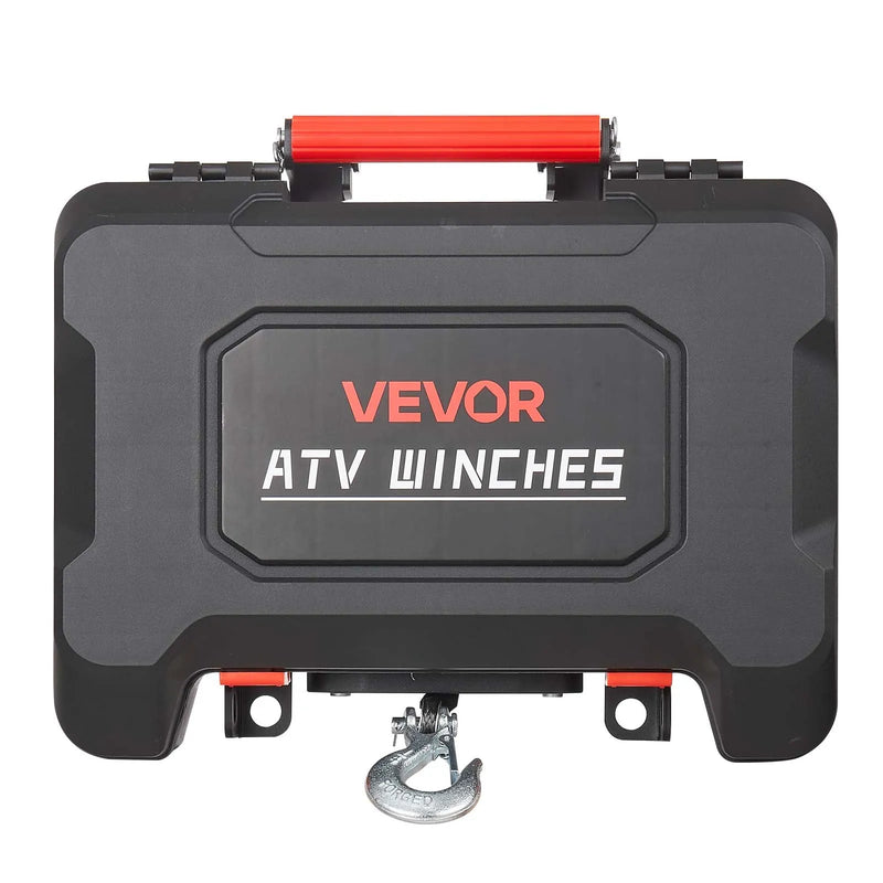 VEVOR pārnēsājama elektriskā vinča 1587 kg, 12 V DC, ar sintētisko trosi, bezvadu un vadu tālvadību, atgūšanas komplektu, ATV/UTV bezceļiem