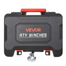 VEVOR pārnēsājama elektriskā vinča 1587 kg, 12 V DC, ar sintētisko trosi, bezvadu un vadu tālvadību, atgūšanas komplektu, ATV/UTV bezceļiem