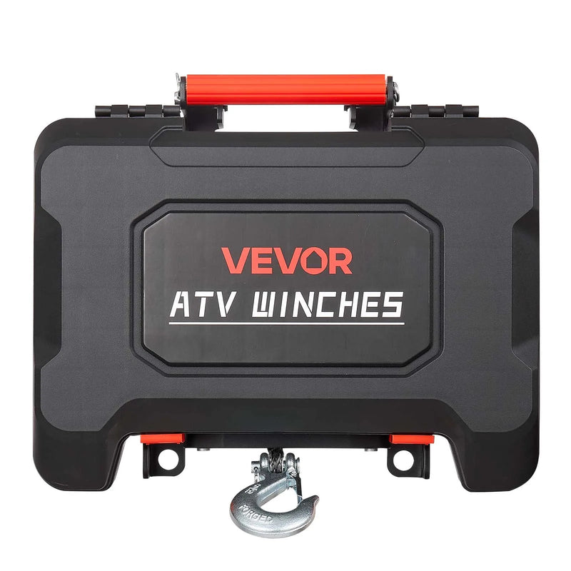 VEVOR pārnēsājama elektriskā vinča 2721 kg, 12 V DC, ar sintētisko trosi, bezvadu un vadu tālvadību, atgūšanas komplektu, ATV/UTV bezceļu vilkšanai