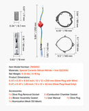 8V kvēlsveces remonta komplekts ar izsmidzināšanas sietiņu, saderīgs ar 2-8 kW dīzeļgaisa sildītājiem automašīnām un kravas auto